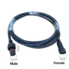 Waterproof Male Female Wire 2Pin Cable Connector Electrical Power Plug Socket