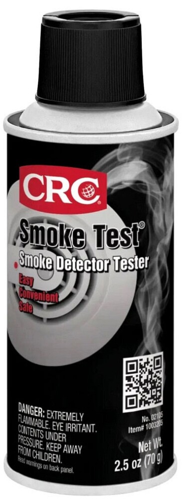 CRC Industries 02105, 2.5 Oz Aerosol Can, Smoke Test® Smoke Detector Tester, 1pc