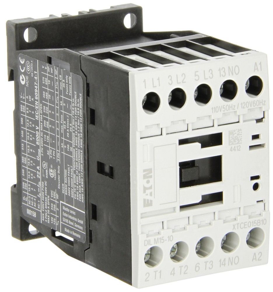 NIB – Eaton – XTCE015B10A – 15A Eaton Xt Iec Contactor