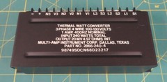 Multi-Amp Instrument Corp 2866-240-4 Thermal Watt Converter NSN 6625004942898