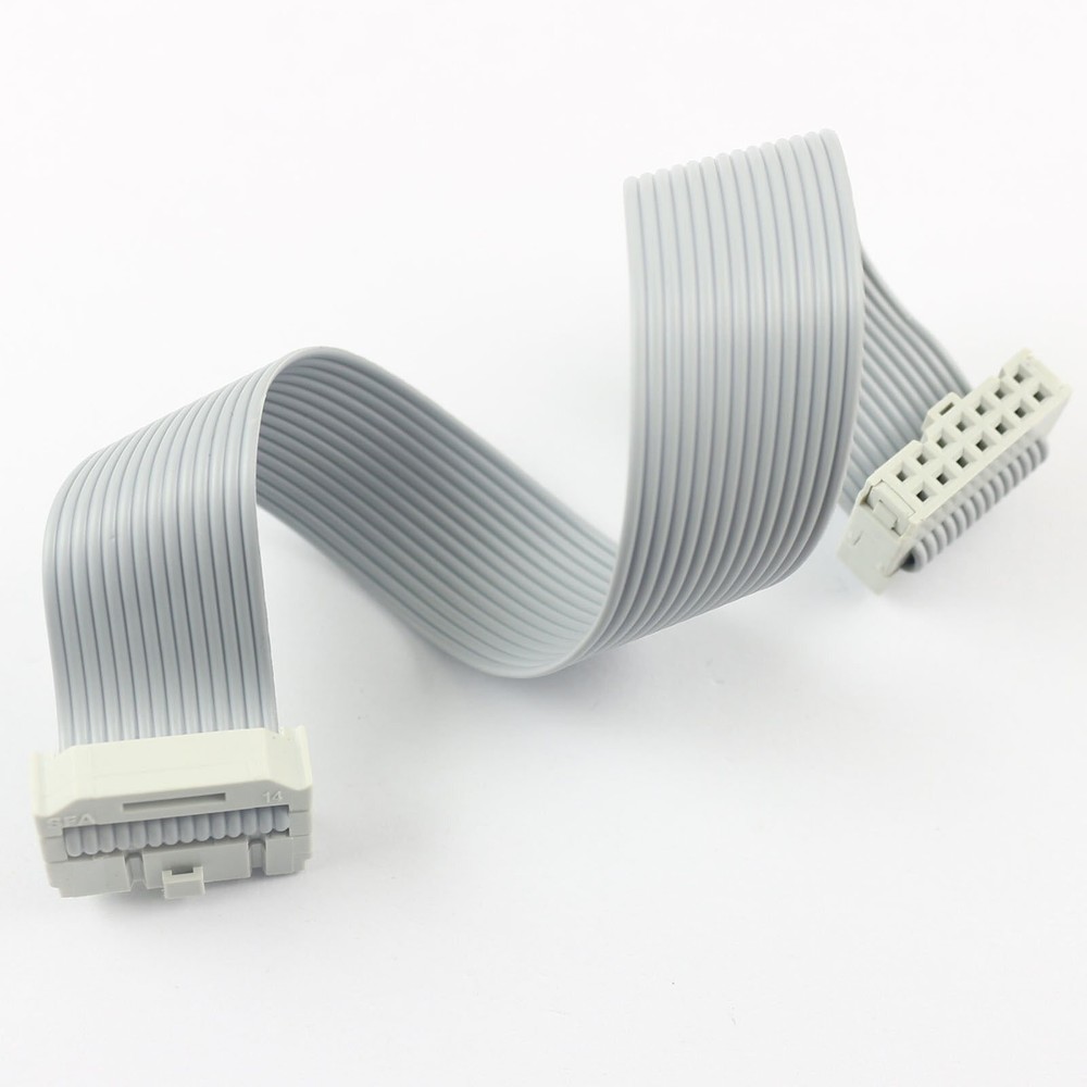 1Pcs 2.54mm Pitch 2×7 Pin 14 Pin 14 Wire IDC Flat Ribbon Cable Length 20CM