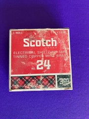 3M SCOTCH 24 ELECTRICAL SHIELDING TAPE 1 INCH x 15 FOOT TINNED COPPER WIRE BRAID