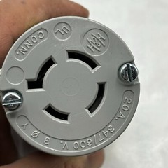 Arrow Hart 6464 Hart-Lock 20A 347/600V 3PH 4P 4W Connector L20-20R 🔔