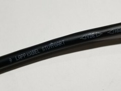 Lapp Kabel 4160801 #8awg HAR H07V-K MTW Tinned Copper Hook Up/Lead Wire Black
