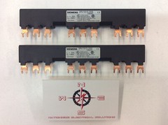 Siemens 3RV1915-2BB Busbar 9-Contacts 55mm Spacing 63A 3-Phase 690V (Lot of 2)