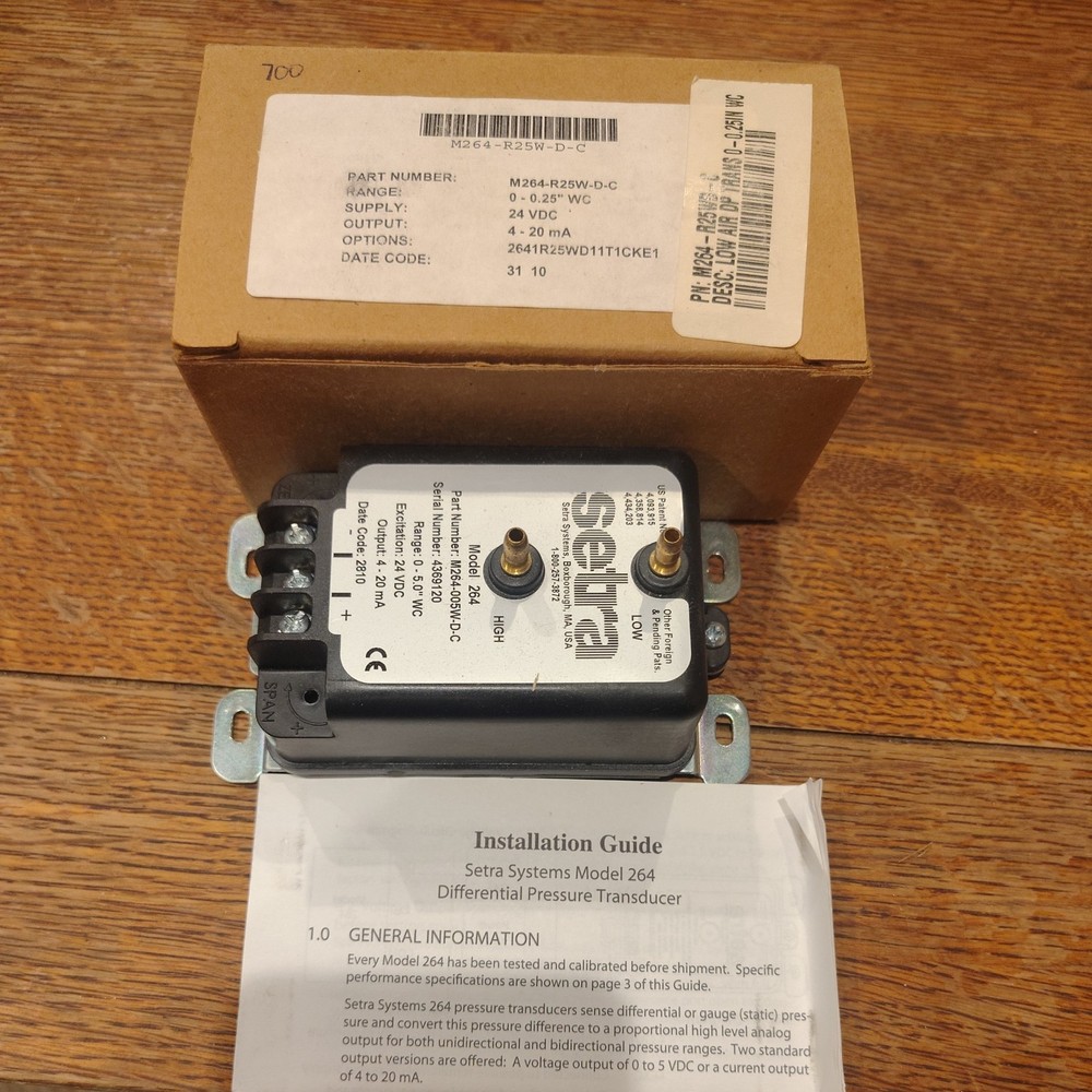 SETRA M264-R25W-D-C / M264R25WDC (NEW NO BOX)