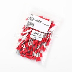 Vinyl Locking Spade Terminal #8 – 100 Pcs 22-18 AWG