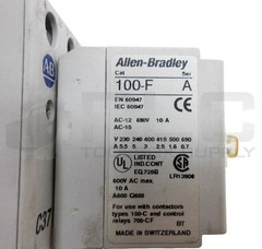 ALLEN BRADLEY 100-C37Z*00 /B W/ 100-F /A W/ 100-FSD250 /A