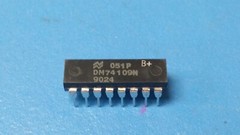 (5 PCS) SN74109N, DM74109N, 74109N Dual J-/K Positive-Edge-Trigger 16-Pin