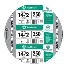 14/2 UF-B x 250′ Southwire Underground Feeder Cable