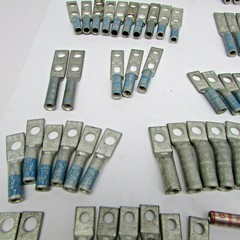 Burndy Lugs, Lot of 94 Assorted 1 and 2 Hole lugs, New