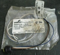 Cooper Crouse-Hinds 5000118-442 Micro-Mini Receptacle 4 Pole DC Male 2M