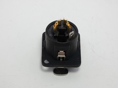 *Lot of 20* Neutrik 3-Pin Female XLR Panel Mount Connector Black