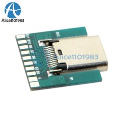1-10PCS 24Pin USB 3.1 Type C Female Plug Socket Connector SMT Type PCB Board