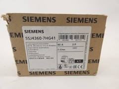 Siemens 5SJ4360-7HG41 Miniature Circuit Breaker 60A 3P 240V MCB – NEW Surplus!