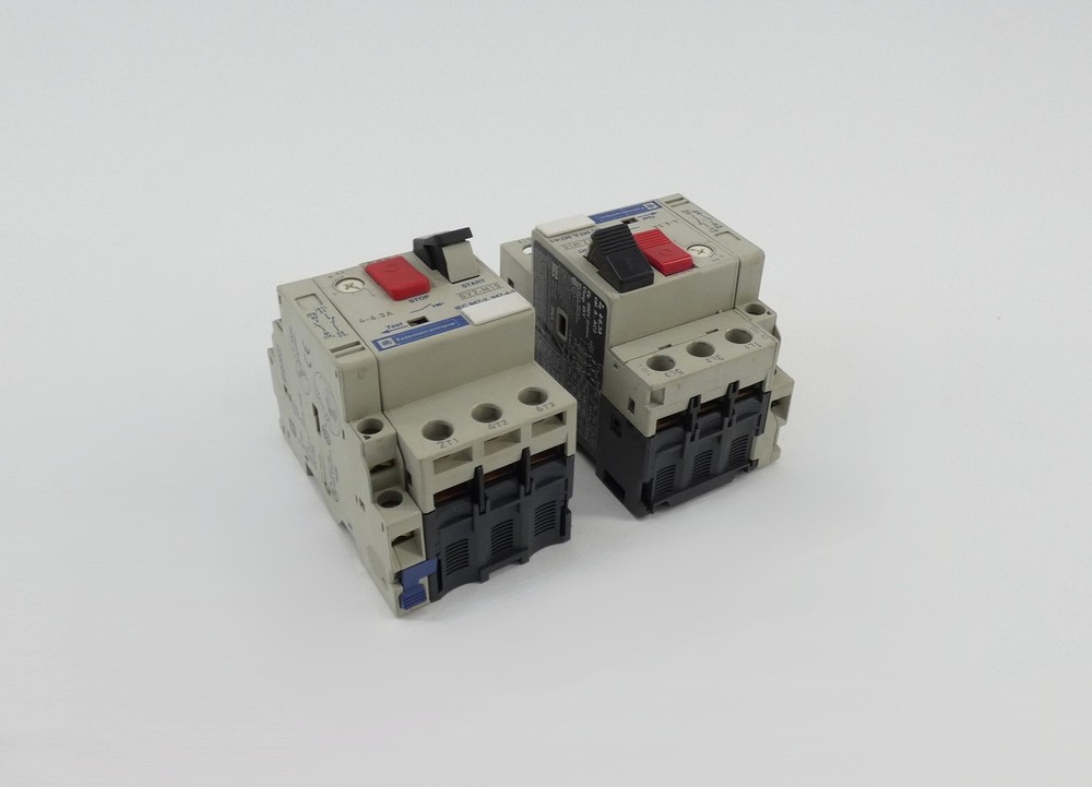 *Lot of 2* Telemecanique GV2-M10 Motor Circuit Breaker 4-6.3A 690V w/ GV2-AN1…
