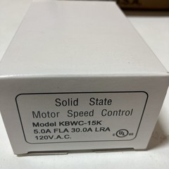 Lot of 5 KBWC-15K Solid State Motor Speed Control 5.0A, 120V