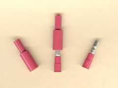 25 PAIRS Red Insulated SNAP PLUG BULLET Connector & Receptacle #22-18 Wire Gauge