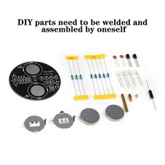 1-10X LED Rotating Gyro Flashing Light DIY Kit DIY Electronic Soldering Practice