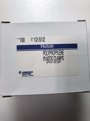 Holub Plastic Clamps (PPC-12) 3/4 Box of 100