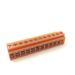 Lot of 10 Weidmuller 1527460000 Pluggable Terminal Blocks,12-Position, 26-12 AWG