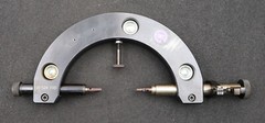 WUMO two ball gauge tester for gear Ø 30-130 mm handheld device with rollers
