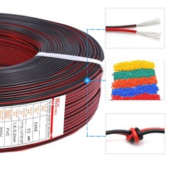 16~28AWG UL2468 2-Pin Tinned Copper Flexible Stranded Electronic Wire -Lenghts