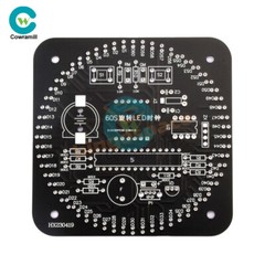 DIY DS1302 DC5V Rotating LED Electronic Digital Clock Learning Board With Shell
