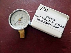 Coilhose, GB1460, Dial Gauge, 2″ Dry, 1/4 NPT Bottom Mount, 0-60 PSI
