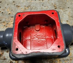 Plasti-Bond PRFSC32, 1″ Hub, PVC Coated, 2-Gang, Shallow, FSC Device Box ROBROY