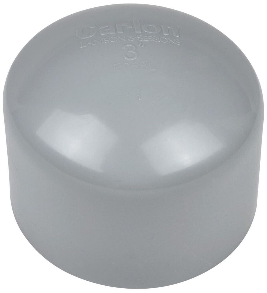 Carlon E958K, 2-1/2″, Schedule 40/80, Gray, PVC, Conduit Pipe End Cap, 1 pc