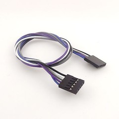 10x 5P-5Pin Dupont Wire Female to Female Cable Line 2.54mm For Arduino 30cm 1ft
