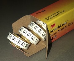 3M SDR-40-49 ScotchCode Wire Marker Tape SDR – 10 Rolls (1 x 10-Roll pk)