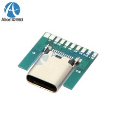 1-10PCS 24Pin USB 3.1 Type C Female Plug Socket Connector SMT Type PCB Board
