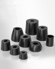 Eco-Friendly Rubber Black Round Cabinet Instrument Case Feet Foot Non-Slip