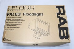 RAB FXLED300T-D10 300W LED FLOOD LIGHT, TRUNNION MT 5K 38,292LUM 0-10 DIM BRONZE