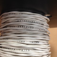 94 FT M27500-26SC2U23 White (26Awg) 2/C 19/38 Silver Plated Aircraft Cable Wire