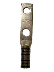 10) NEW PANDUIT TWO HOLE FLEX LONG BARREL COPPER LUG LCCX2/0-12-X BOX OF 10