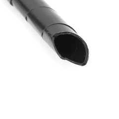 8mm Flexible Spiral Tube Cable Wire Wrap Computer Manage Cord Black 4 Meter