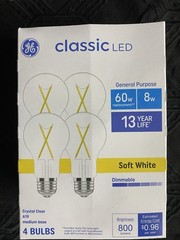 48 BULBS Packages GE 60 Watt LED Standard light bubs BEST PRICE Online 50 CENTS
