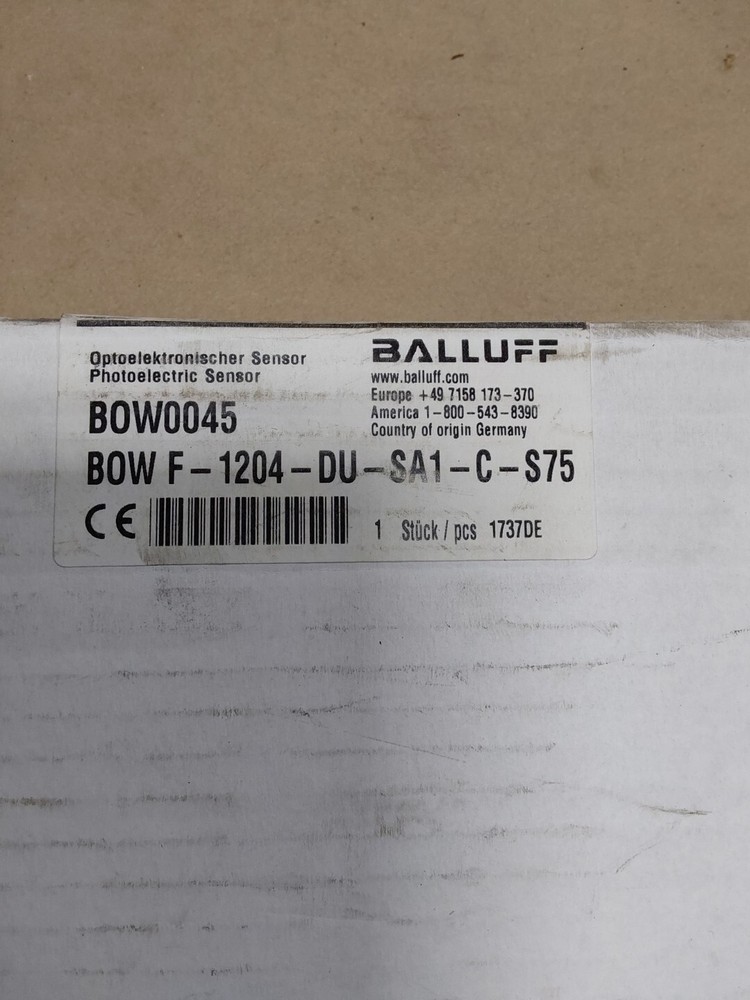 Balluff BOW0045 Optoelekronischer Sensor Photoelectric Sensor F-1204-DUSA1-C-S75