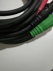 Hubbell 10 Ft Cam Lock Type SC 2/0 Generator Power Feeder Cable Set Of 5