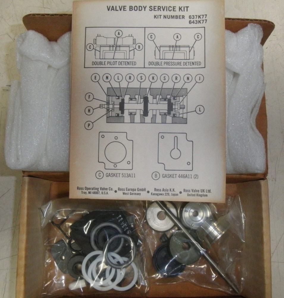 637K77 Ross Operating Valve Service Kit 99320 NOS New in Box