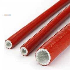 Silicone Rubber Fiberglass Heat/Fire Sleeving High Temp & Voltage Resistant Tube
