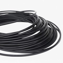 PTFE Tube 600V High Temperature Resistant Connection Conduit 1×2-9x11mm Black