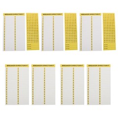 10 Sheet Circuit Breaker Panel Label Markers Electrical Adhesive Labels
