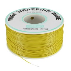 Wrapping Wire Tin Plated Copper Wire P/N DM-30-1000 30 AWG 250M Length Yellow
