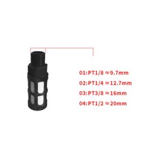 1/8″ 1/4″ 3/8″ 1/2″ 3/4″ 1″ Pneumatic Plastic Compressed Air Throttle Mufflers