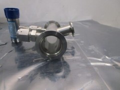 AMAT 0040-20433 Stainless Steel Vacuum Tube TEE, NW40 Flanges, 104477