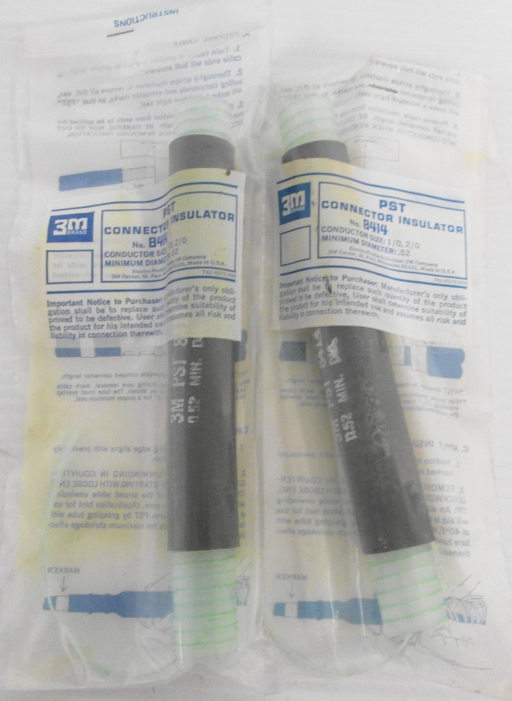 3M 8414 PST Connector Insulator Conductor Size 1/0 2/0 (Lot of 2)